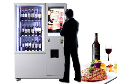 Levante la máquina expendedora refrigerada del vino, quiosco de la venta de la cerveza de Champán